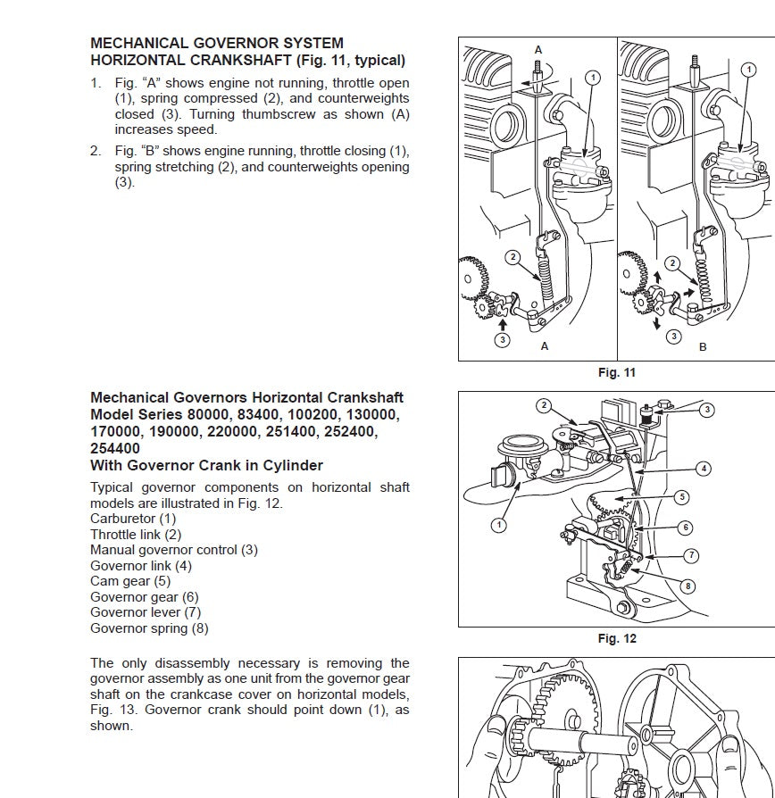 Briggs & Stratton Single Cylinder L-Head Engine Manual PDF - After 1981