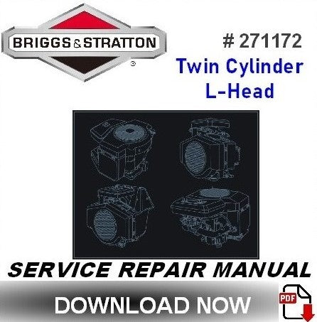 Briggs & Stratton Twin Cylinder L-Head Engine Manual PDF - Service Repair