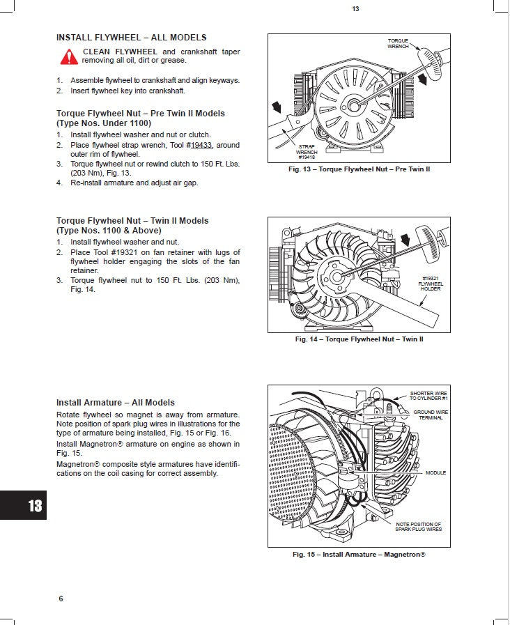 Briggs & Stratton Twin Cylinder L-Head Engine Manual PDF - Service Repair