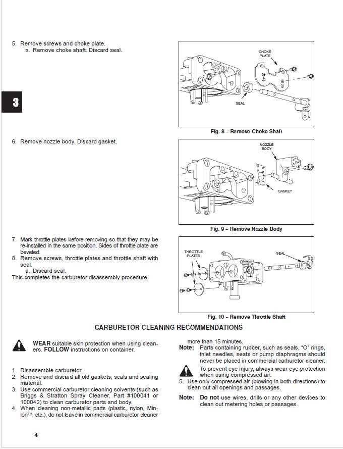 Briggs & Stratton Intek V-Twin OHV Engine Manual PDF - Service Repair