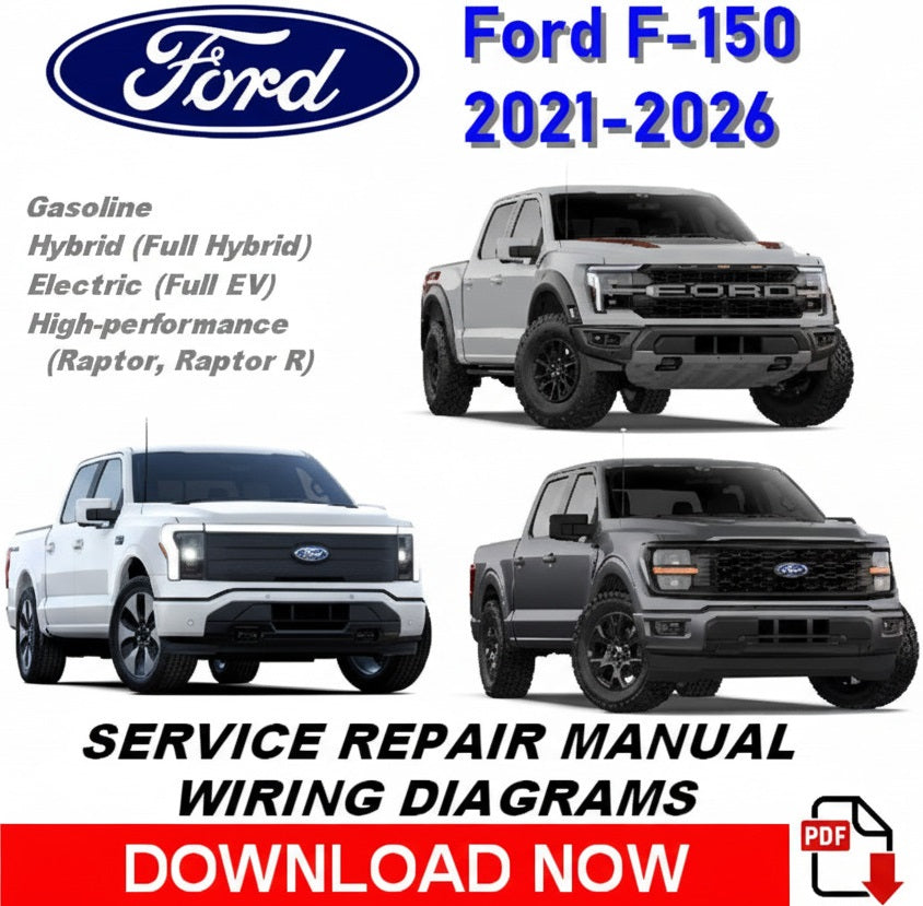Ford F-150 2021-2026 Workshop Manual - Complete Service Repair Guide PDF