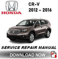 Honda CR-V Workshop Manual PDF 2012-2016 - SUV Service Repair