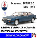 Maserati Biturbo service manual, manuale officina, 1982-1992 PDF