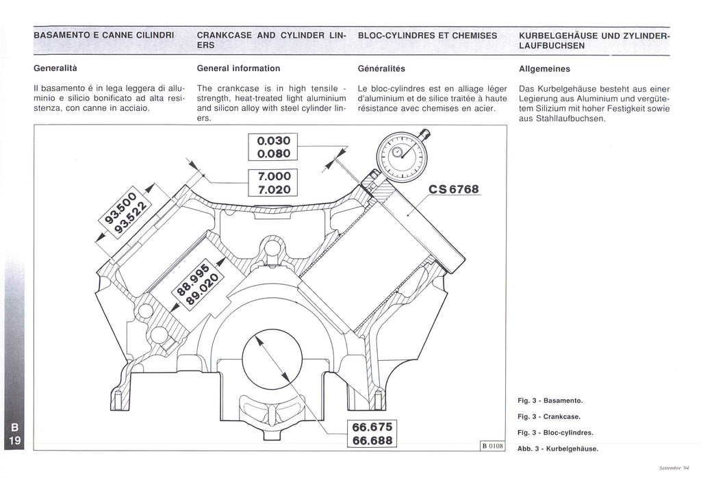 Ferrari F355 Workshop Manual PDF 1994-1999 - Multilingual Wiring Diagrams