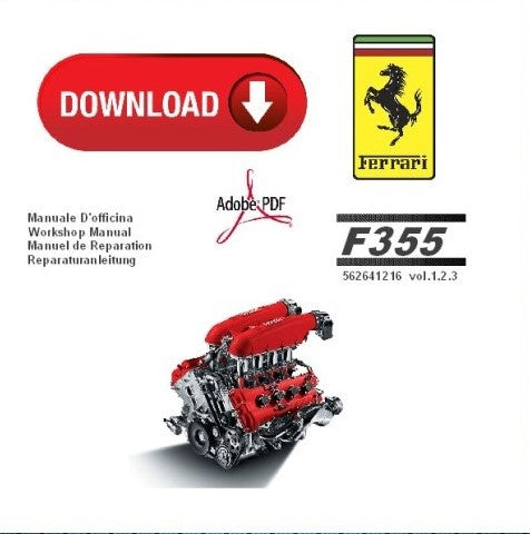 Ferrari F355 Workshop Manual PDF 1994-1999 - Multilingual Wiring Diagrams