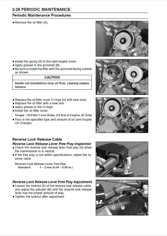 Kawasaki KFX 450R Workshop Manual PDF 2008-2014 - ATV Service Repair