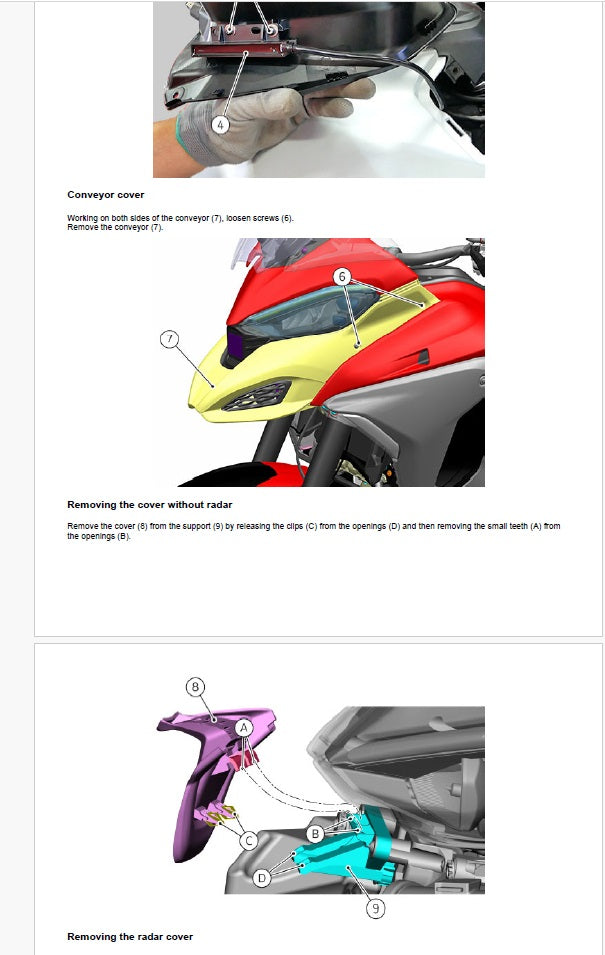 Ducati Multistrada V4 - V4S Workshop Manual PDF 2021-2024 - Motorcycle Service