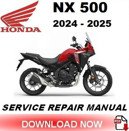 Honda NX500 Workshop Manual PDF 2024-2025 - Motorcycle Service Repair