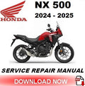 Honda NX500 Workshop Manual PDF 2024-2025 - Motorcycle Service Repair